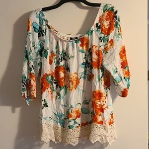 Floral print top